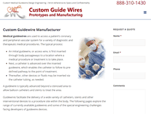 Tablet Screenshot of medicalguidewiremanufacturer.com